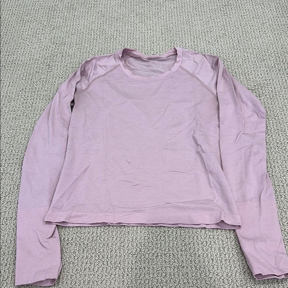 Women's Pink Long Sleeve Top